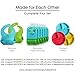 WeeSprout Silicone Divided Toddler Plates - 3 Pack - Easy to Clean - Dishwasher and Microwave Safe - Soft, Skid Resistant and Unbreakable - FDA/LFGB Certified Silicone (Red, Blue & Yellow)