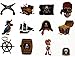 TKOnline 138 Piece Pirate Party Supplies and Pirate Favor Toy Bundle (Gold Coins, Pirate Gems, Tattoos, Mustaches, Eye Patches,Maps) Party Supplies,Party Favors,Gold Coins,Coin Supplies