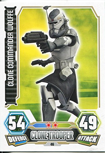 Star Wars Force Attax Series 3 Card #46 Clone Commander Wolffe