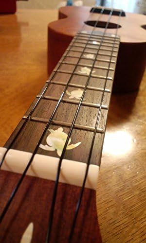 Inlaystickers Fingerboard Position Marker for Ukulele - Honu/Sea Turtles (2 Colours) UKF-248HT-AZ, White Pearl & Abalone Blue, Set - Image 5