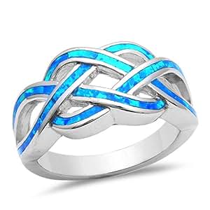 CHOOSE YOUR COLOR Criss Cross Infinity Heart Promise Ring .925 Sterling...