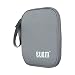 External Hard Drive Case, BUBM Soft Carrying Travel Case for 2.5-Inch Portable External Hard Drive/Portable Hard Drive Protection Box Case/Electronics Travel Organizer/Cable Bag-Grey