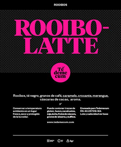 ROOIBOLATTE PREMIUM Gourmet 100gr. Rooibos, schwarzer Tee, Kaffee, Karamell, knusprig, Kakaoschalen, Baiser, Aroma – Bild 3