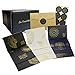 Thank You Cards With Envelopes -120 Note Cards 12 Gold Designs On Black White And Blue -Blank Cards With Envelopes -Bulk Business Notes For Wedding Bridal Shower Birthday Baby Shower Thank You Cards