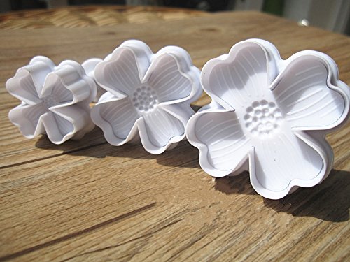Lucky Clovers Cake Sugarcraft Plunger Fondant Cutter Decorating Mould DIY Tools - 4 Leaf Petals Heart Butterfly Embossing Tool - Set of 3 - Thumbnail 5