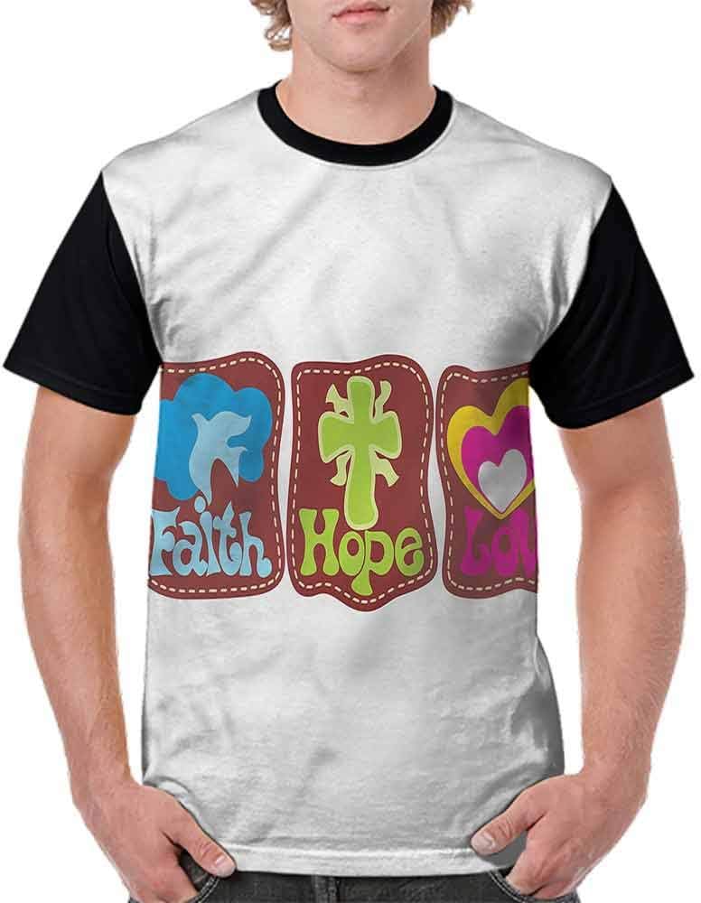 Trend t-Shirt,Chinese Faith Love Symbols Fashion Personality Customization