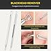 ElleSye Blackhead Remover Kit, 5-in-1 Pimple Extractor Acne Comedone Blackhead Removal Tool Set, Treatment for Blemish, Whitehead, Zit Removing with Metal Case
