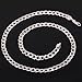 7MM Wide Hip Hop Chain Men Fashion Jewelry Platinum Plated Cuban Chain Necklace - 26
