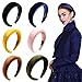 Ivyu Headbands Women Hair Head Bands - 6 Pcs Diademas Para Mujer De Moda Accessories Velvet Padded Head Bands Cute Beauty Fashion Hairbands Girls Vintage Thick Hair Bands