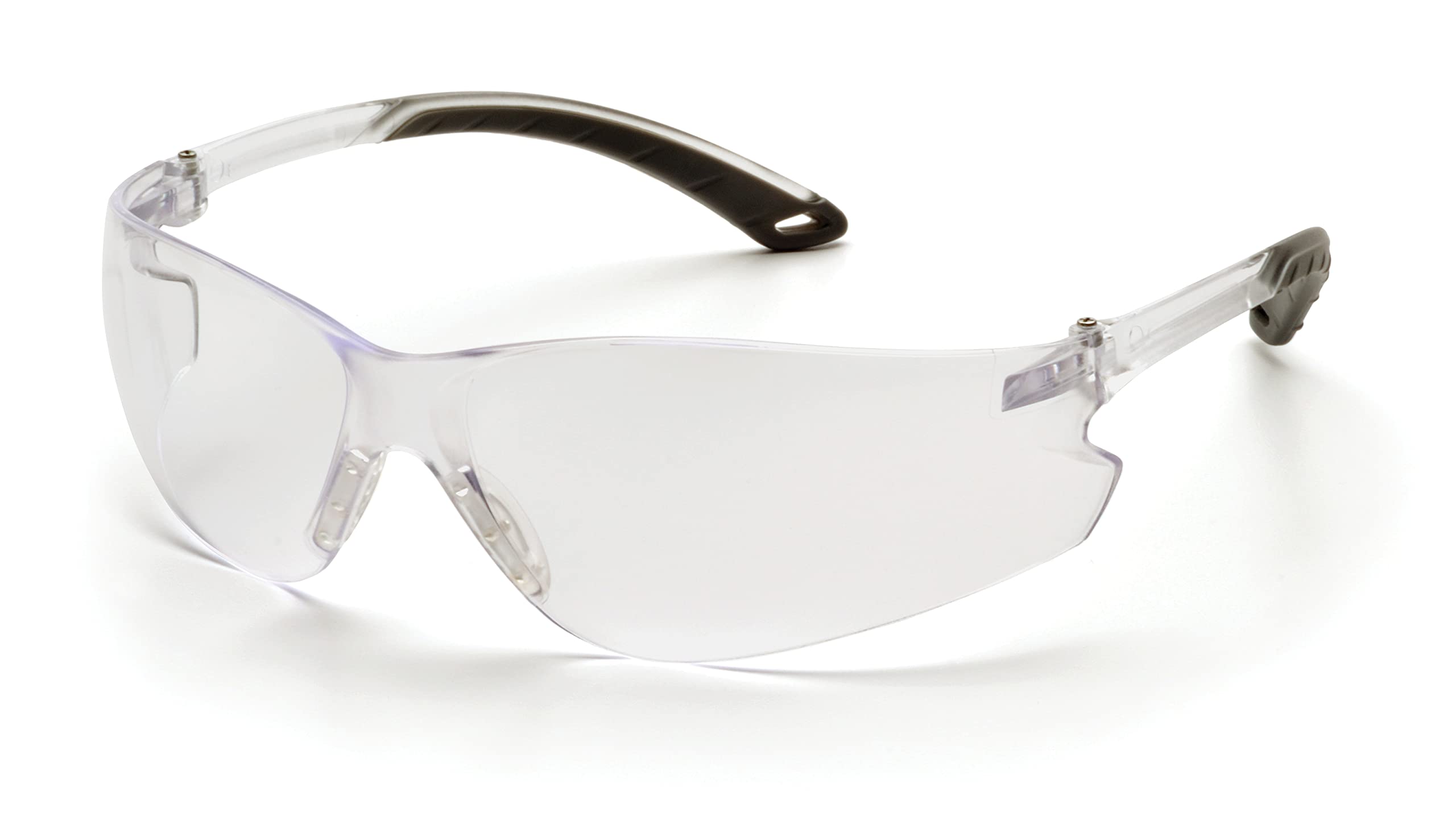Pyramex Safety Itek S5810ST Safety Glasses with Anti-Fog Coating and Optimal Side Protection/Grey Lenses/Soft Arms