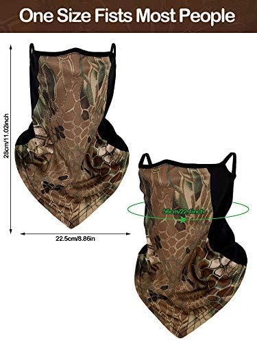 Multifunctional face and neck gaiter in scarf style, can be worn as a balaclava or bandana, priced at $12.59.