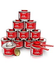 Gas One 12 Pack-6 Hour Cooking Fuel Wick Liquid Safe Fuel & Lid Opener for Chafing Dish, 12 pc