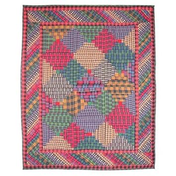 Amazon Com Tartan Log Cabin Crib Quilt Baby