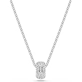 Swarovski Dextera pendant, White, Rhodium finish