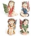 Bits and Pieces - Set of Four Adorable Hand Painted Winged Fairies with Gems - Made of Durable Polyresin to Make Perfect Garden Statues primary
