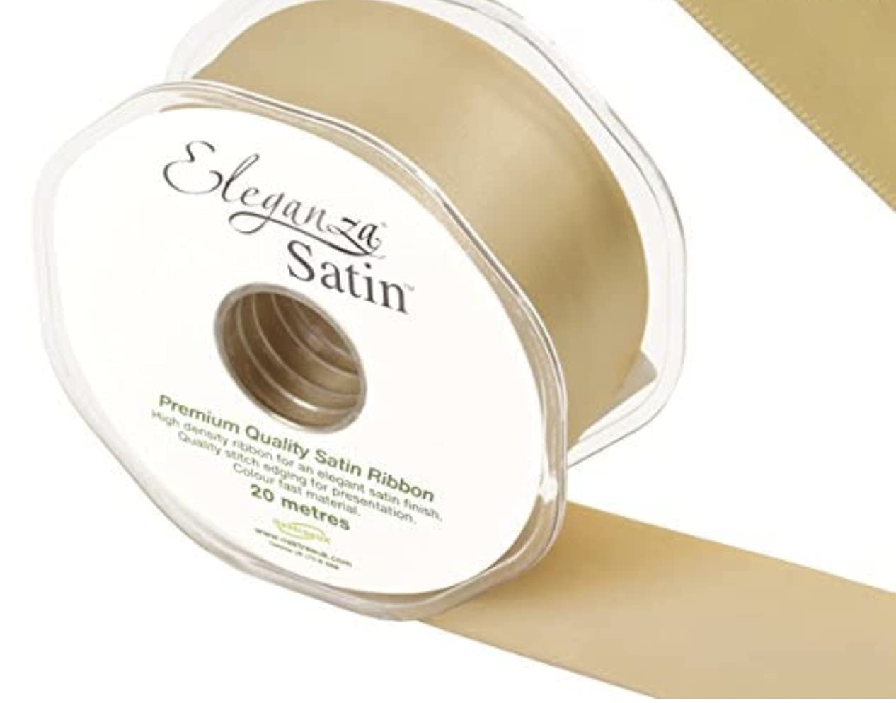 Eleganza Premium Quality Ribbon, Satin, Gold, 11 x 11 x 4 cm — image 1