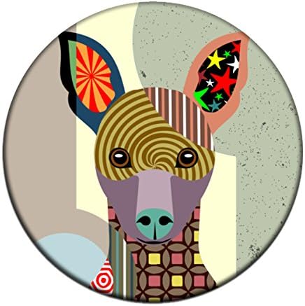 Miniature Pinscher Magnet 2. 25 inches diameter &amp; 0.25 inches thick