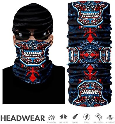 Outdoor Multifunctional Sports Magic Scarf for Fishing Hunting Sports Camping Hiking Biking Motorcycling Golfing Skiing Scarf Headwrap Helmet Liner Mask Face Shield Turban (AC-2017131)