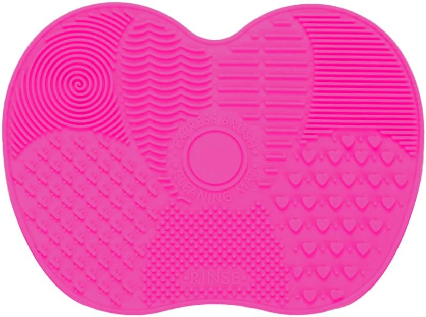 Lmyzcbzl Silicone Makeup Brush Cleaning Mat Portable Rose Pad
