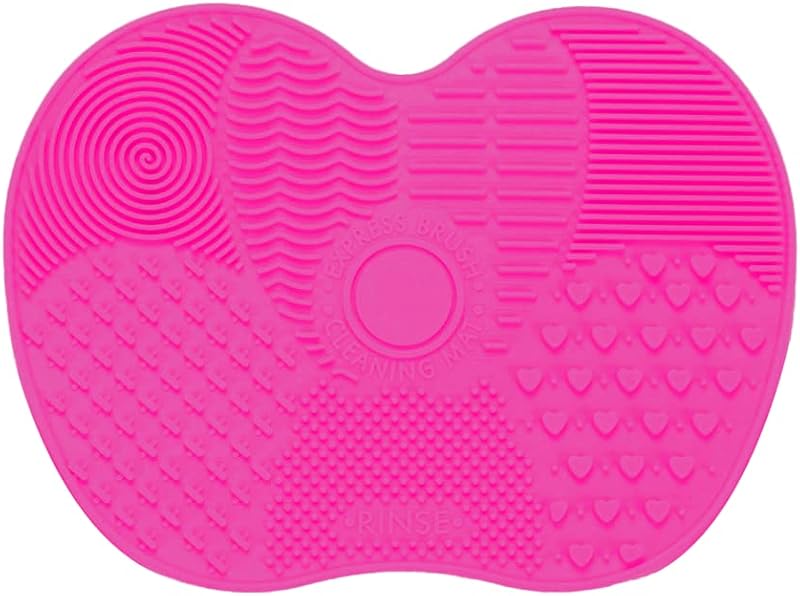 Lmyzcbzl Silicone Makeup Brush Cleaning Mat Portable Rose Pad