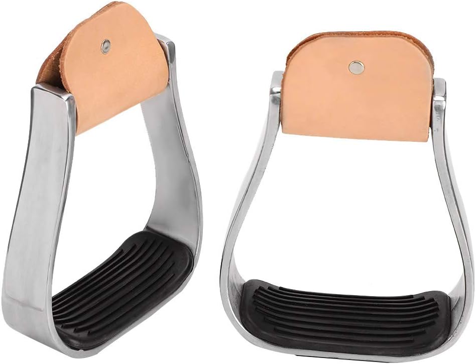 Dioche Aluminum Horse Stirrups, Western Style Saddle Tack