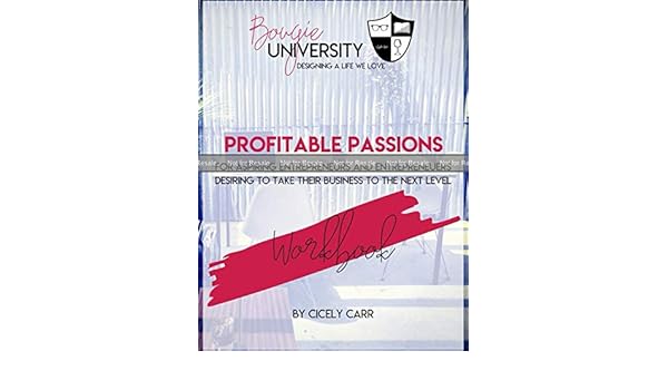 Proof Profitable Passions Workbook Merging Your Skills - 