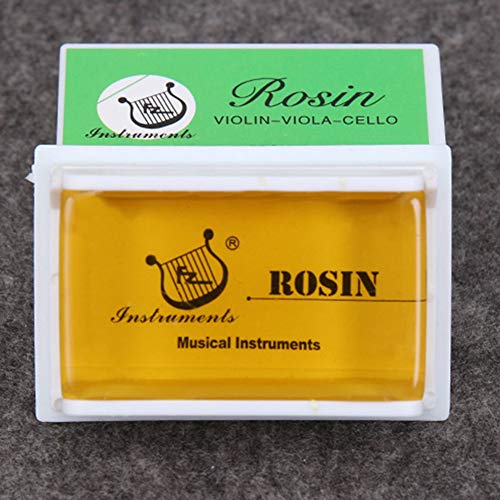 Rosin Natural for Violin Cello Viola Rosin Light Low Dust for Bows String Music Instrument Accessory Yellow with Case 3 Pack - Thumbnail 3