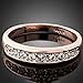 SKYEO Classic Rose Gold Plated Wedding Ring Rhinestone Jewelry Ring For Women
