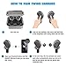 True Wireless Bluetooth Earbuds MAOKOT Truly Wireless Stereo Headphone Mini Twins Dual In-Ear Noise Cancelling Sweatproof Earphones with Charging Case for Sports Running