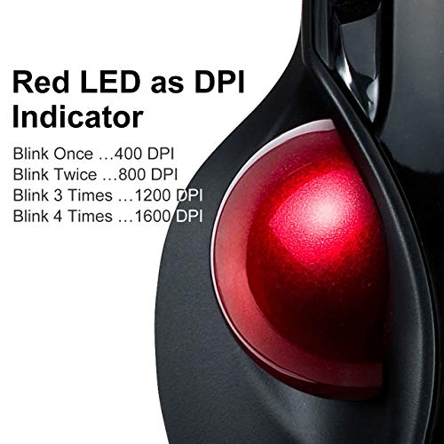 SANWA Wired Ergonomic Trackball Mouse, Computer Rollerball Mice, Laser