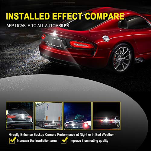Auxiliary Reverse Light Bulb,LEADTOPS Mini Universal Super Bright Backup Parking LED Light Lamp Waterproof, Backup camera Illumination for Truck Vehicle,Enhances camera performance at night