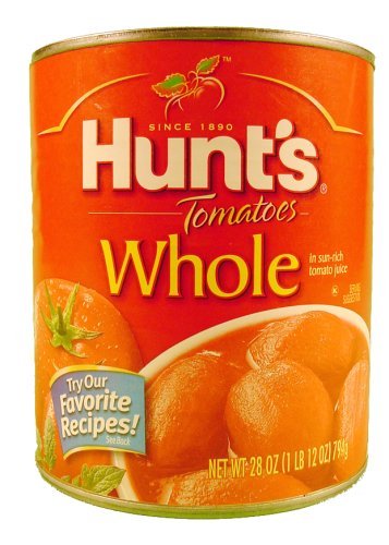 HUNTS WHOLE PEELED TOMATOES – 12 PACK