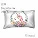 Home4Joys Flowers Unicorn White Bedding Sets Pillows Case with Full Queen Duvet Cover Cotton Bedding Comforter Set Queen Size