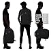 Hynes Eagle Travel Backpack 40L Flight Approved Carry on Backpack, Black with 3PCS Packing Cubes