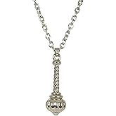 Imagine Stores Mart Stainless Steel Hanuman Gada Pendant Locket With Black Rope For Men And Women