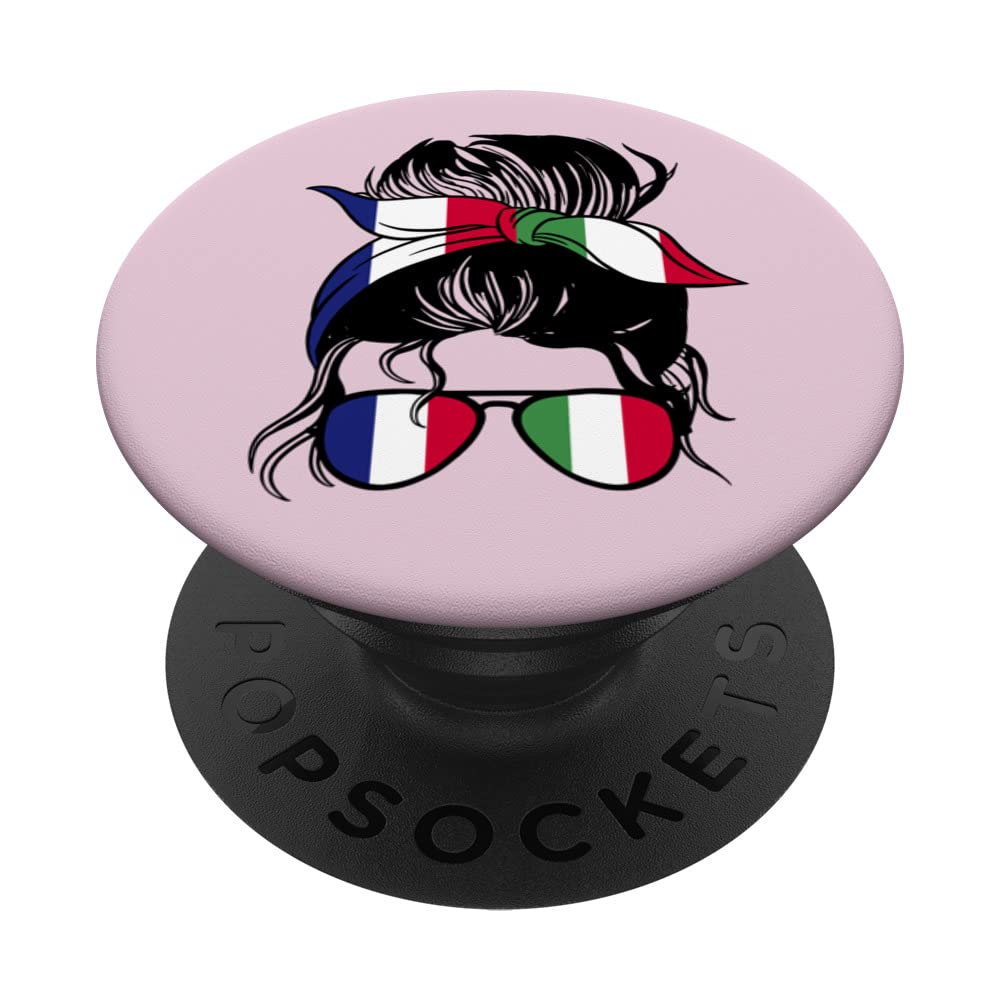 France and Italy Mix Half French half Italian PopSockets Swappable PopGrip