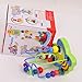 Ikevan Hot Selling Colorful Wooden Mini Around Beads Educational Game Toy Gift for Children Kids Baby 0-3 Years Old Kids