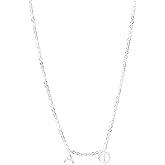 Alpha Phi Necklace — AP Greek Letters Necklace, Silver Plated Sorority Gifts Necklace, Long-Lasting Alpha Phi Gifts for Women