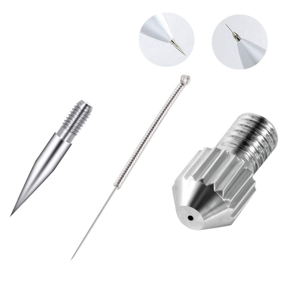 Mole Removal Needles for Plasma Pen Dot Mole Removal/Mole Tattoo Remover Pen Portable Dot Removal Kit 20 pcs Fine Needles + 3 Coarse Needle + 1 Needle Base (Removal Needles A)