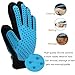 [Professional Edition]2-in-1 Pet Grooming Glove,Puppy Dog Cat Hair Remover Gloves,Pet Bathing Brush, Massage Comb for Dog Cat Horse And Most Pets Deshedding Brush
