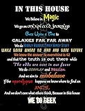 In This House We Do Geek, Home Decor Art Print (8x10)