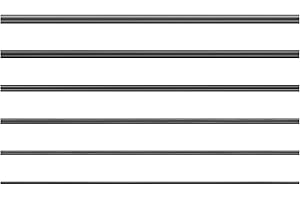 KICHOUSE Carbon Fiber Fishing Rod Repair Kit 3.94 Inch Solid Rod Insert 6Pcs Diameter Options for Broken