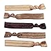 Mane Street Hair Ties (Neutral) - Made From The Best Fold Over Elastic Material On The Market - No Tug Knotted Elastic Ribbon - Prevents Ponytail Holder Headache - Best Seller