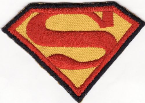Superman Superhero Logo Chest Embroidered Iron on Patch