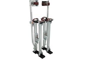 IN WHICH BAY Drywall Stilts Walking Taping Professional Aluminum Tool Stilt 24"-40" for Sheetrock Painting or Cleaning（Silver ）