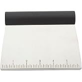 KitchenAid All Purpose Stainless Steel Dough Pastry Scraper/Chopper/Cutter with Measurement Scale, 6-Inch