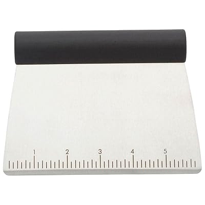KitchenAid All Purpose Stainless Steel Dough Pastry Scraper/Chopper/Cutter with Measurement Scale, 6-Inch