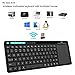 Rii K18 Wireless Keyboard With build-in Large Size Touchpad Mouse, Rechargable Li-ion battery, For PC,Google Smart TV,KODI,Raspberry Pi2/3, HTPC IPTV,Android Box,XBMC,Windows 2000 XP Vista 8 10