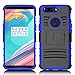 OnePlus 5T Case, Elegant Choise Holster Heavy Duty Armor Shockproof Full Body Rugged Protective Case Cover with Swivel Belt Clip and Kickstand for OnePlus 5T 6” 2017 (Blue/Black)