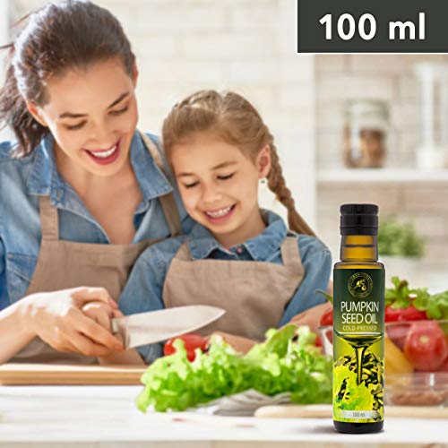 Pompoen Pitolie 100ml - 100% Natuurlijke Spijsolie in Lichtbescherming - Oostenrijk Olie voor de Keuken - Saladesaus… - Afbeelding 7